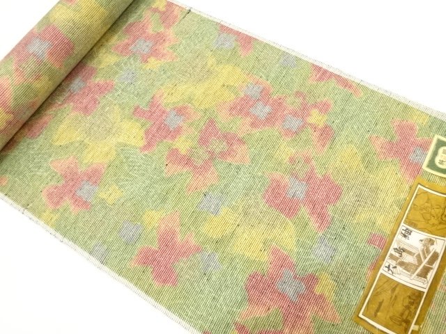 JAPANESE KIMONO / ANTIQUE BOLT FOR KIMONO / SILK / TSUMUGI